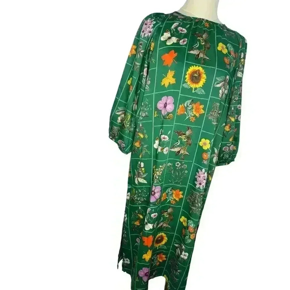 Floral Green Midi Dress - Picture 4 of 13